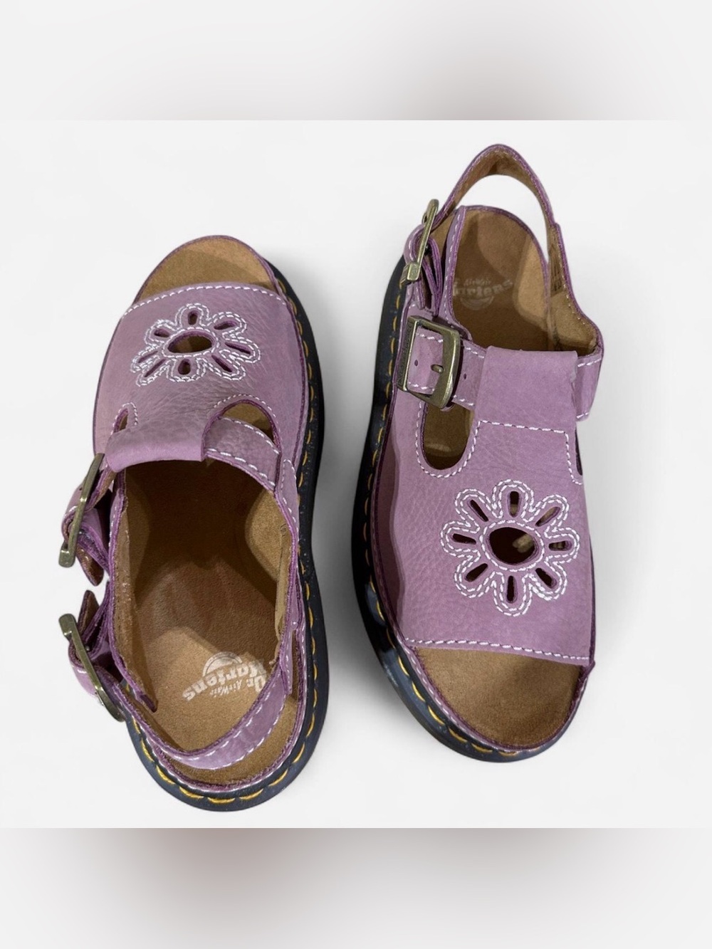 Dr Martens Dunnet Flower Buttersoft Leather Sandals, Dusty Rose